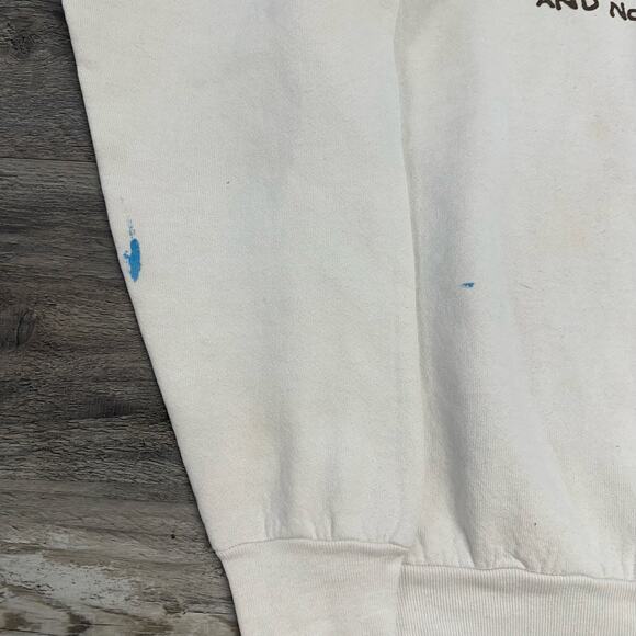 Vintage White L Cartoon Chocolate Shoebox Greetings Hallmark Sweatshirt 90s - Picture 4 of 8